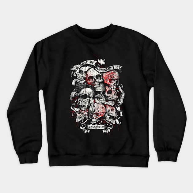 Many Skulls Crewneck Sweatshirt by Buy Custom Things